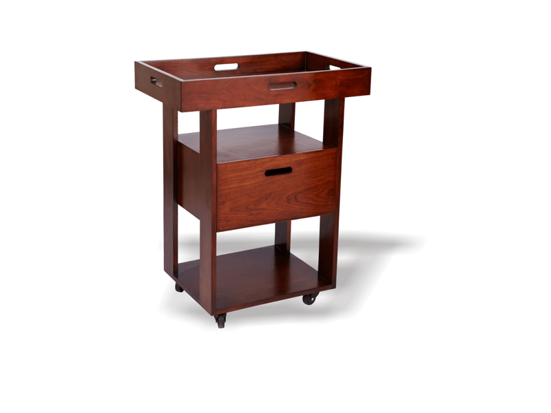 Kumkum Wooden Spa Trolley