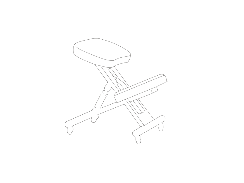 Dimension for Adjustable Therapist Stool