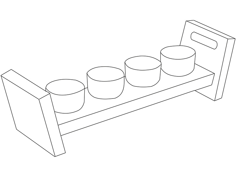 Dimension for Oil Tester Tray