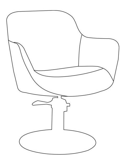 Dimension for Belleza Styling Chair